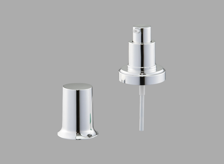 KR-3106 22/410 Loção de Plástico Branco Bombas de Tratamento Cosmético Esquerda - Direita Bloqueio