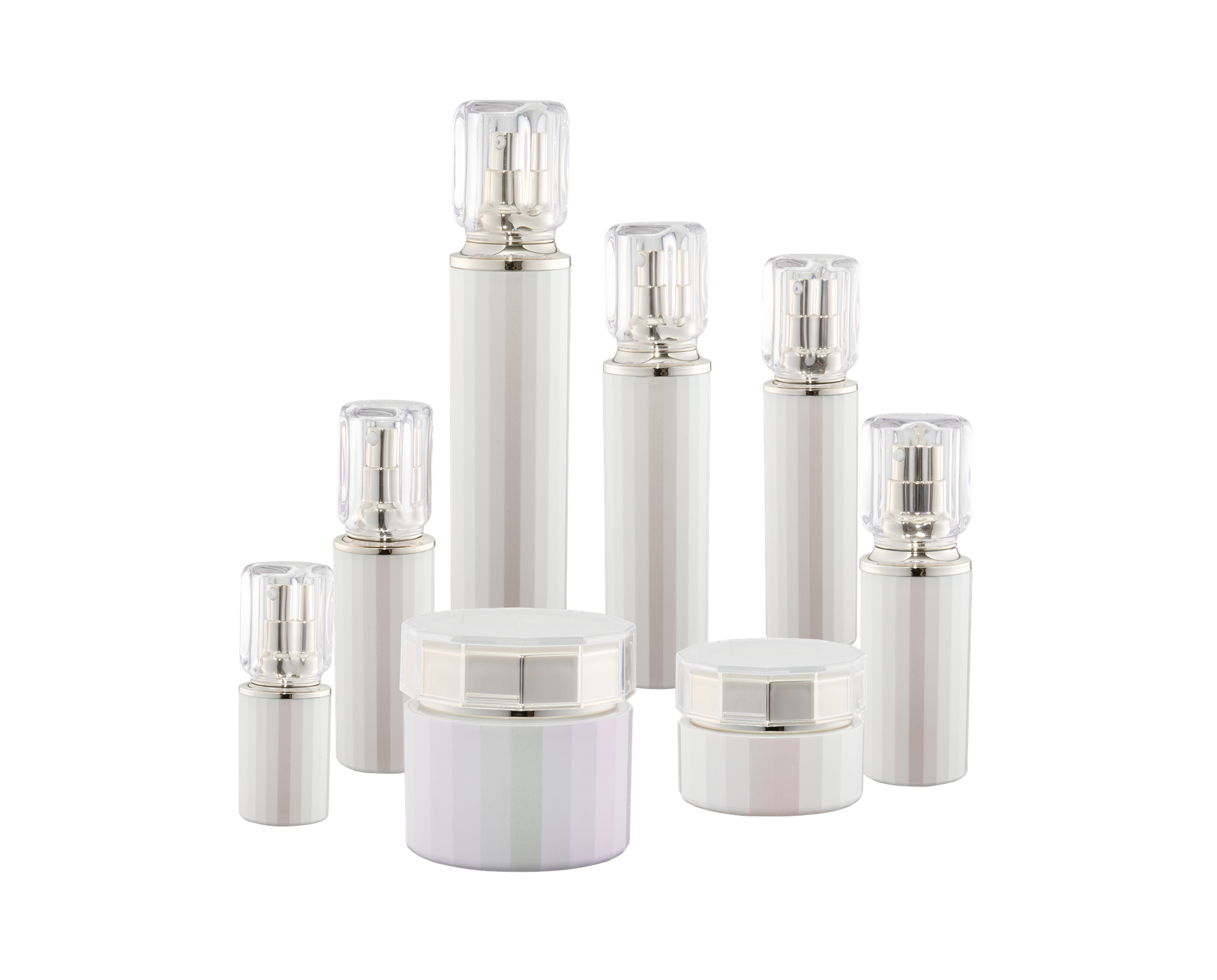 KR-4009 Frasco de acrílico feito na fábrica, embalagem de cosméticos, frasco de cosmético de viagem