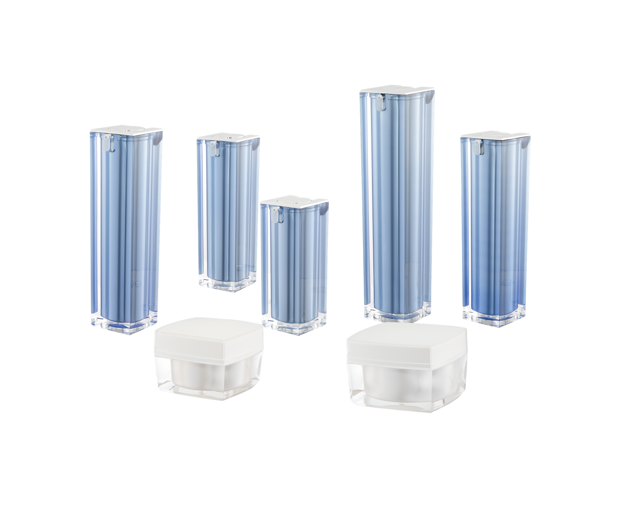 KR-4003 Frasco de acrílico para viagens em promoção e embalagens de cosméticos para frascos