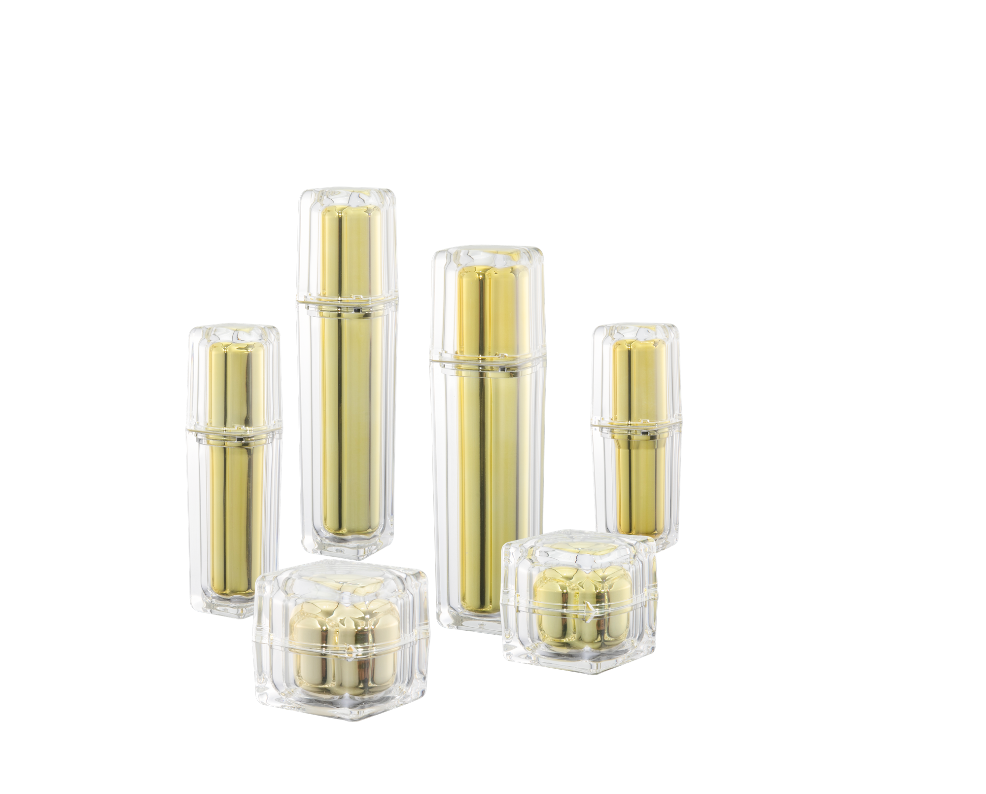 KR-4007 Venda quente de garrafa de acrílico e embalagem cosmética de acrílico de fábrica de frasco